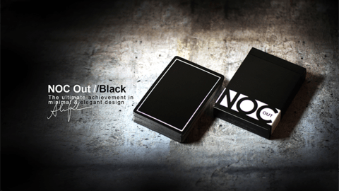 Baraja NOC Out Black Playing Cards Negro