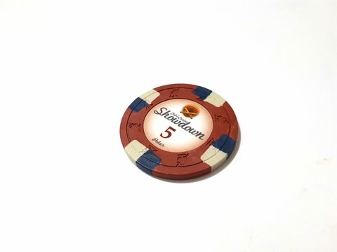Rollo 25 fichas de Poker Showdown Denominación "$5"