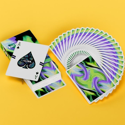Baraja Ultra Green Playing Cards Gemini Decks