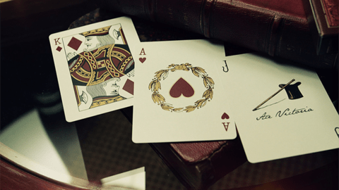 Baraja Victorian Room Playing Cards The Blue Crown
