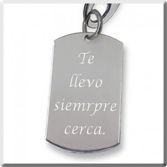 Foto Medalla Tag + Cadena Bolitas + Tag Con Texto - comprar online