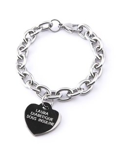 Pulsera Roló Acero + Dijes Grabado De Nombres Frases Incluid - tienda online
