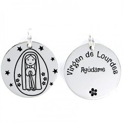 medalla virgen de Lourdes