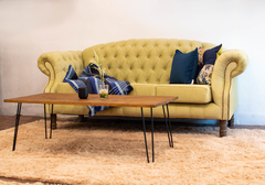 Funda en Tusor para Sillón Chesterfield Nórdico 3 cuerpos - Deko Living