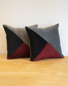 Imagen de ALMOHADONES PATCHWORK triángulos x unidad