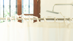Cortina de Baño con Lazos - comprar online