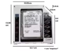 Caddy para disco rígido Notebook Noga HDD SSD Ng-cd9 - comprar online