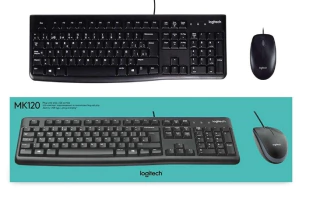 Teclado + mouse Logitech mk 120