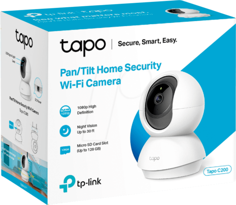 Cámara De Seguridad Ip Tplink Tapo C200 Full Hd Wifi 360