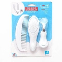 Set De Peine Cepillo Y Alicate Con Lupa Love 8951 Tiendalove