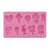 Molde de silicona 10 helado, chupetín y corazón - comprar online