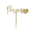 Topper Papá corazon Oro - comprar online