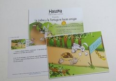CUENTO Tamaño A4 Título: "LA LIEBRE Y LA TORTUGA SE HACEN AMIGAS." en internet