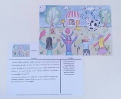 Imagen de CUENTO Tamaño A3 Título: "LA LUNA EN LA HAMACA Y LA VACA."