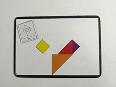 Imagen de ACCESORIO. Tamaño A4. Placa 3 en 1. Magnética + p/marcadores + pizarra tiza.