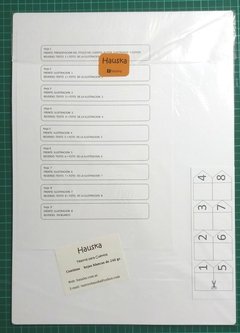 HOJAS EN BLANCO. x 9 unidades. Tamaño A4. - comprar online