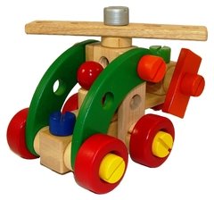 Juguete didáctico de madera para armar classic 6 en 1 heli Krecos