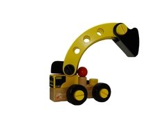 Juguete didáctico de madera para armar excavadora Krecos