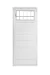 Puerta con reja 1-4 vidrio LINEA TITANIUM PLUS - comprar online