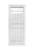 Puerta con reja 1-4 vidrio LINEA TITANIUM PLUS