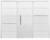 Porton Mod 1130 3 Hojas blanco