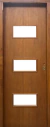 Puerta placa con caladuras para vidrio