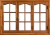 Ventana en Cedro 3 hojas