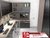 Escritorio y Biblioteca en melamina, combinacion con vidrio con tiradores de aluminio. Cod. EB107
