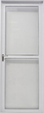 Puerta de Aluminio con faja central 36mm Reforzada