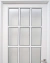 Puerta De Aluminio 1/2 Vidrio Acanalado - comprar online