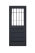Puerta con ventana 1-2 vidrio LINEA TITANIUM