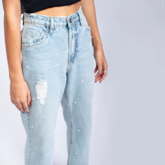 CALÇA JEANS BORDADA - comprar online