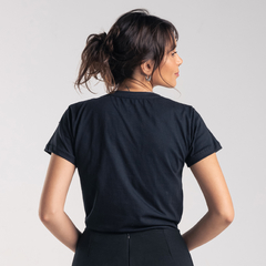 T-SHIRT - PRETO - BORDADA - comprar online