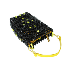 Bolsa Veneza - Smile - Preto e Amarelo - Camila Akemi