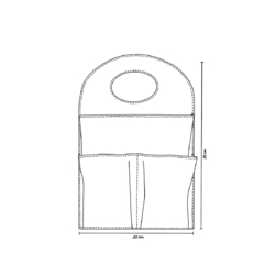 Organizador para Carro Kamikatsu - Azul Claro - comprar online