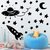 Kit Adesivos de Parede Infantil Criança Espaço Astronauta Estrelas Foguete Planetas Satélite Nave #11 - comprar online