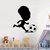 Adesivo de Parede Infantil Criança Menina Jogadora de Futebol Bola #3 - loja online