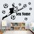 Kit Adesivos de Parede Infantil Criança Jogador de Futebol Bola Seu Nome Personalizado #3 - loja online