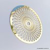 Espelho Decorativo Dourada Mandala Filtro de Sonhos Grande 49,5 Cm - comprar online