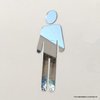 Espelho Decorativo Prata para Porta de Banheiro Masculino na internet