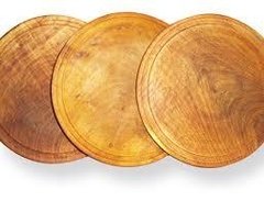 Plato madera pizzero 35cm - madera algarrobo - comprar online