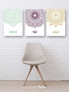 Mandala AMA RIE VIVE colores