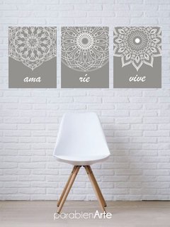 MANDALA RÍE // AMA // VIVE GRIS
