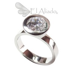 1030. Anillo de compromiso en Oro Blanco 18k.