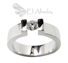 1034. Anillo de compromiso en Plata 925.