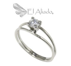 1149. Anillo de compromiso en Oro Blanco 18k.