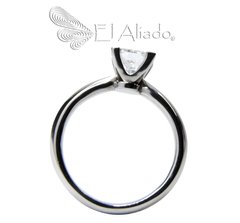 1174. Anillo de compromiso en Oro Blanco 18k. en internet