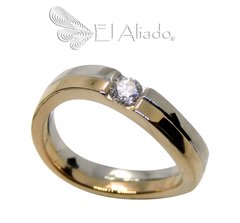 1185. Anillo Infinito en oro rosado y blanco 18k. - comprar online