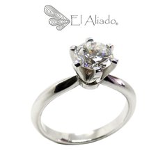 1195. Anillo de compromiso en oro blanco 18k - comprar online
