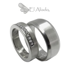 1201. Argollas de matrimonio en titanio.